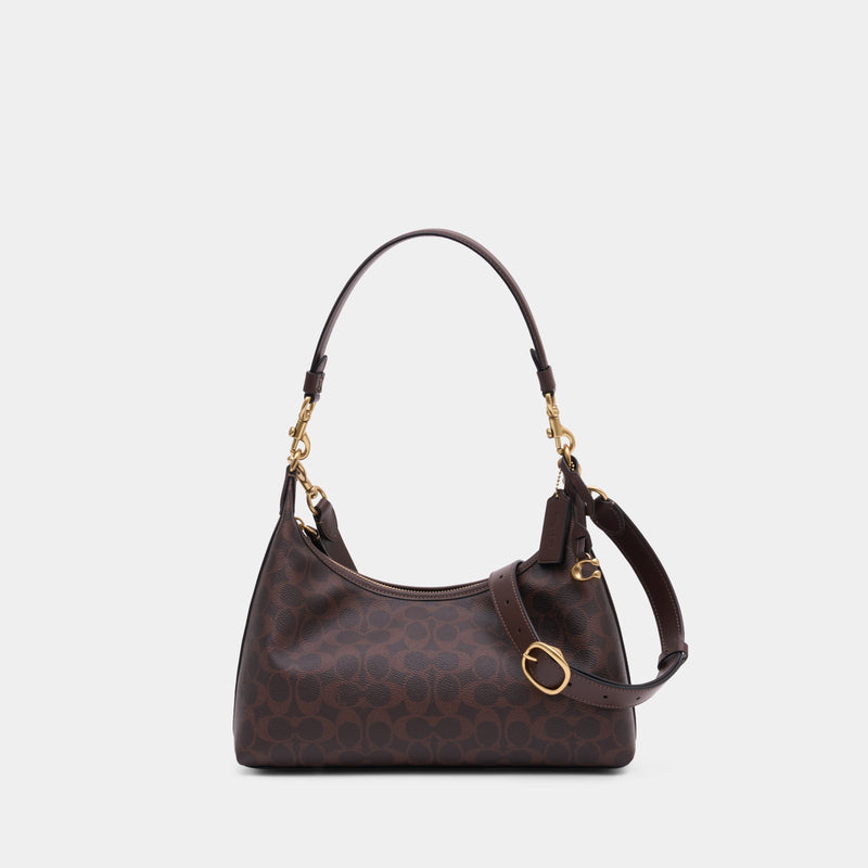 Sac Porté Épaule  Signature Juliet - Coach - Toile - Marron