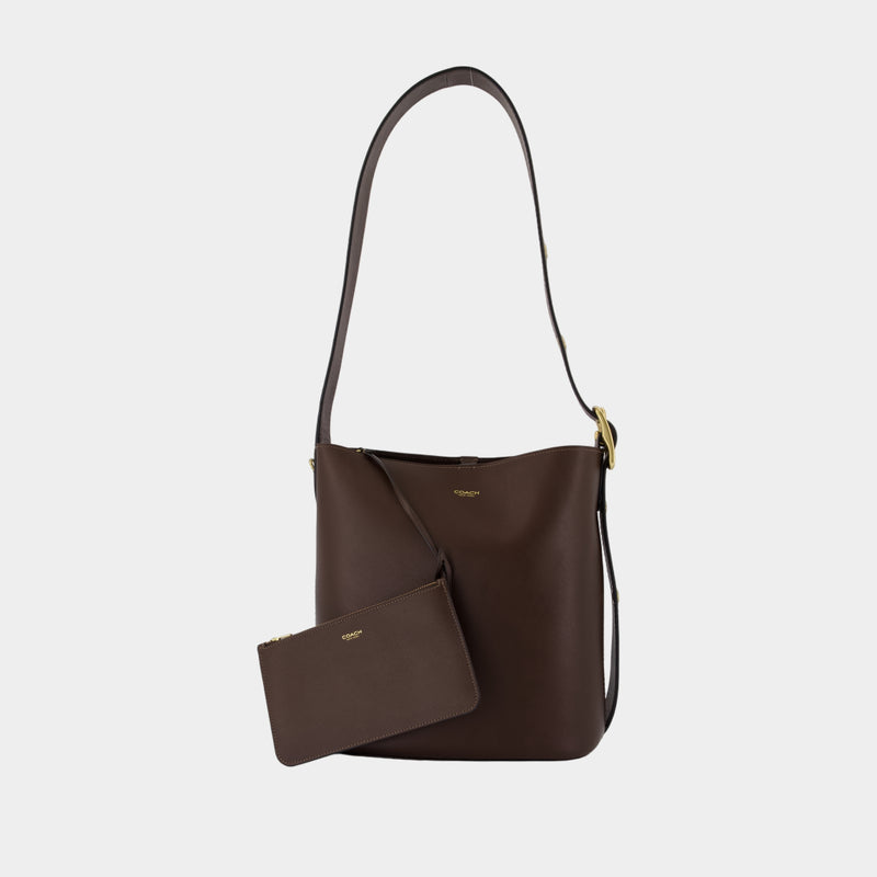 Sac Porté Épaule Bleecker - Coach - Cuir - Marron
