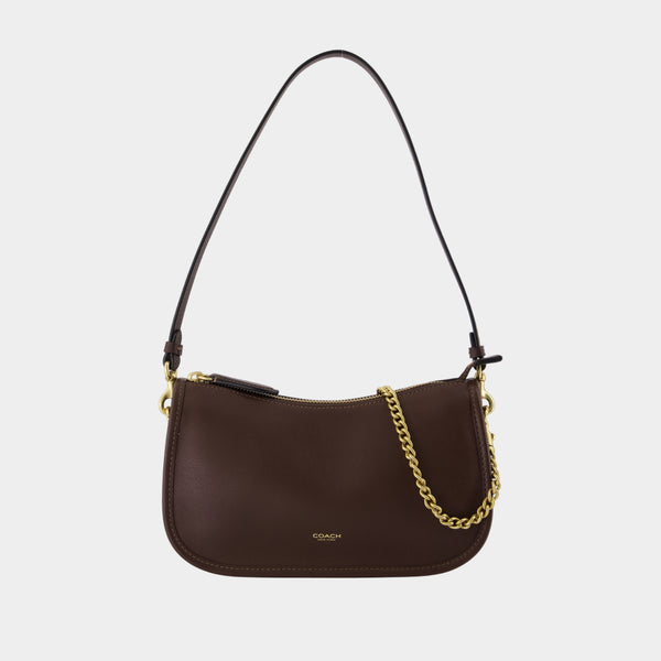 Sac À Bandoulière Waverly - Coach - Cuir - Marron