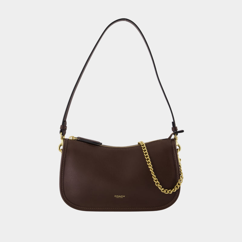 Sac À Bandoulière Waverly - Coach - Cuir - Marron