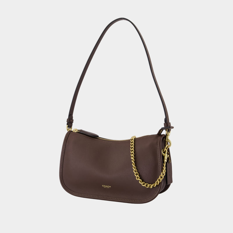 Sac À Bandoulière Waverly - Coach - Cuir - Marron