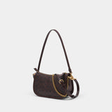 Sac À Bandoulière Signature Waverly - Coach - Toile - Marron