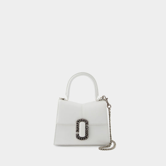 Sac À Main The Mini Top Handle - Marc Jacobs - Cuir - Blanc