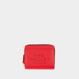 Portefeuille The Mini Compact - Marc Jacobs - Cuir - Rouge