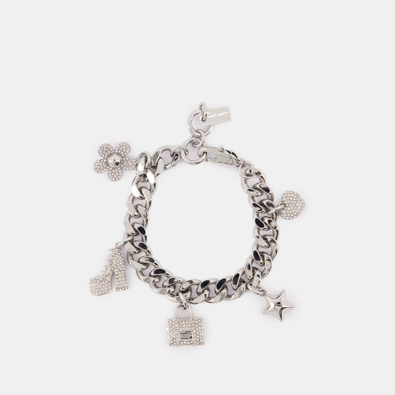 Bracelet Mini Icon Pave - Marc Jacobs - Métal - Argenté