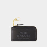 Portefeuille The Top Zip - Marc Jacobs - Cuir - Noir