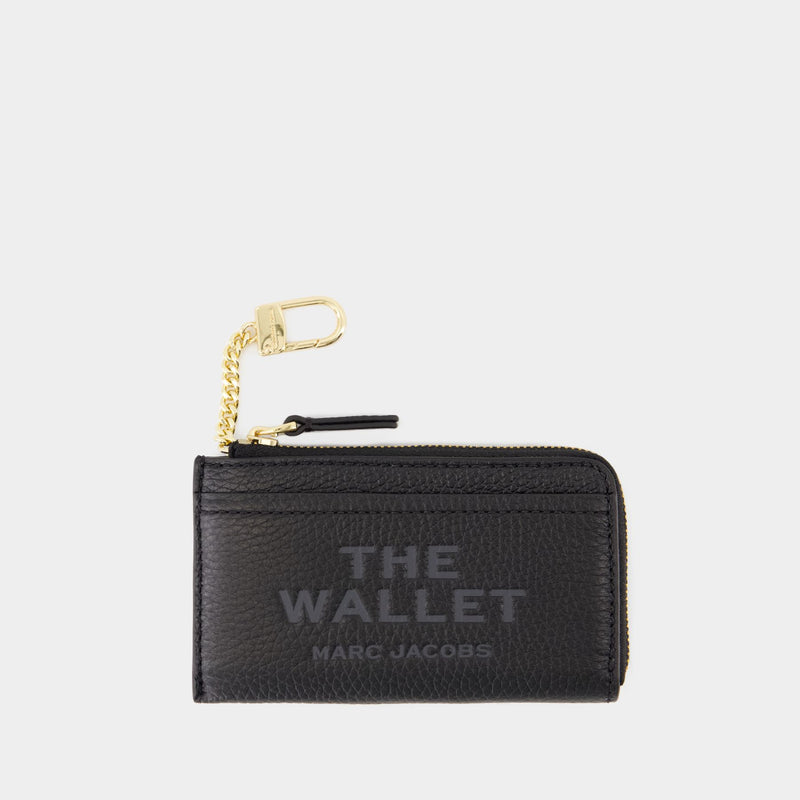 Portefeuille The Top Zip - Marc Jacobs - Cuir - Noir