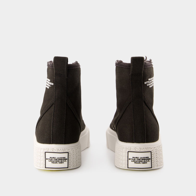 Sneakers The High Top - Marc Jacobs - Coton - Noir