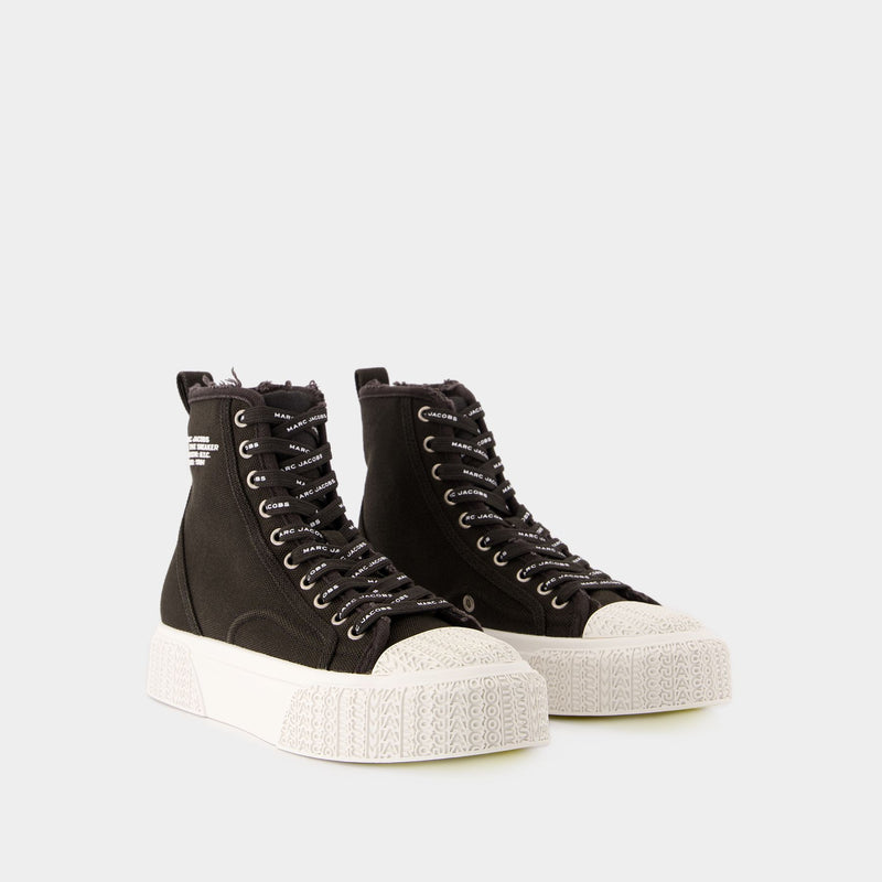 Sneakers The High Top - Marc Jacobs - Coton - Noir