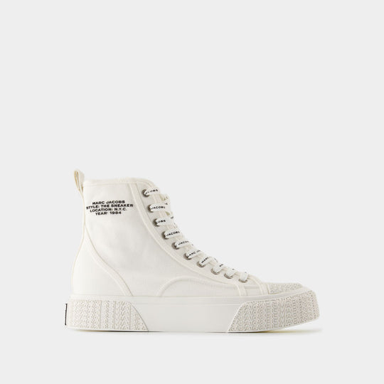 Sneakers The High Top - Marc Jacobs - Coton - Blanc