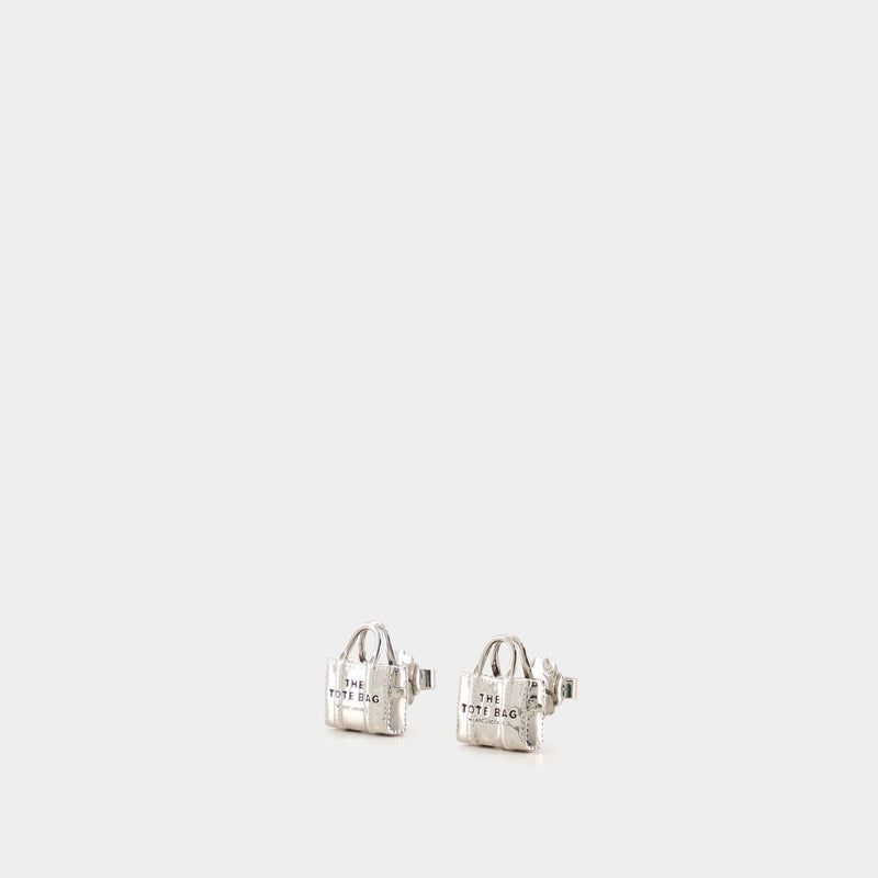 Boucles D'oreilles Tote Bag - Marc Jacobs - Métal - Argenté