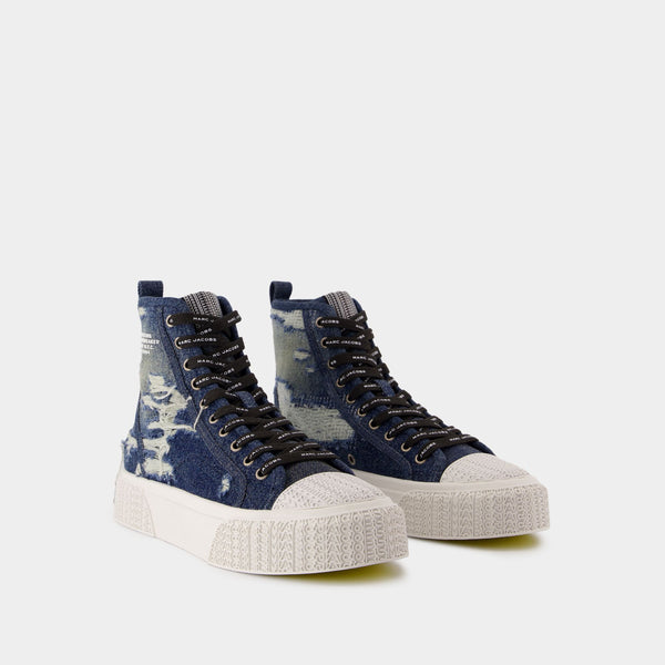 Sneakers The High Top - Marc Jacobs - Coton - Bleu