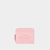 Portefeuille The Mini Compact - Marc Jacobs - Cuir - Rose