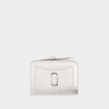 Portefeuille The Mini Compact - Marc Jacobs - Cuir - Argenté