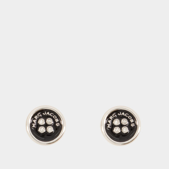 Boucles D'oreilles Button Stud - Marc Jacobs - Métal - Argenté