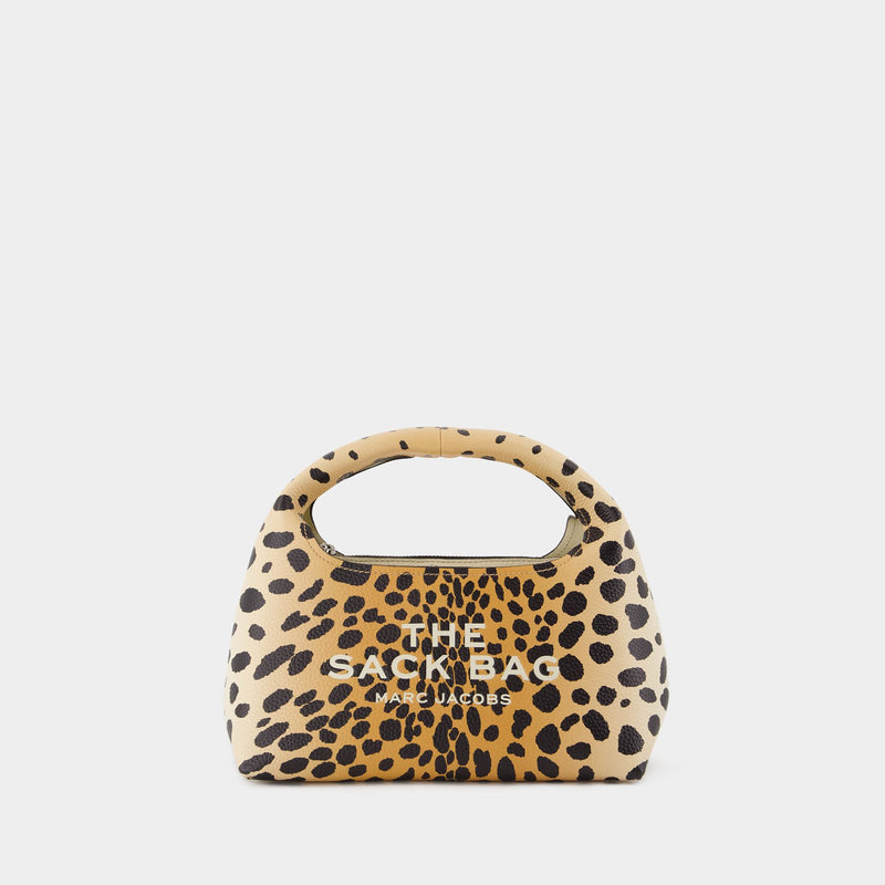 Sac À Main The Mini Sack - Marc Jacobs - Cuir - Cheetah