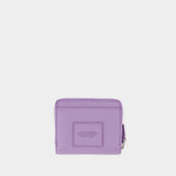 Portefeuille The Mini Compact - Marc Jacobs - Cuir - Violet