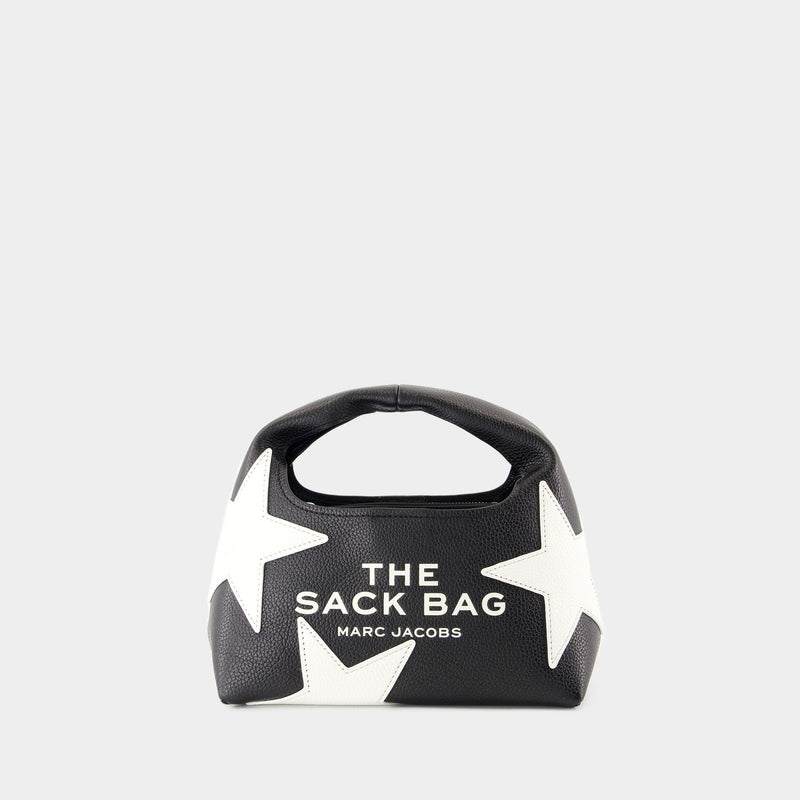 Sac À Main The Mini Sack - Marc Jacobs - Cuir - Noir/Blanc