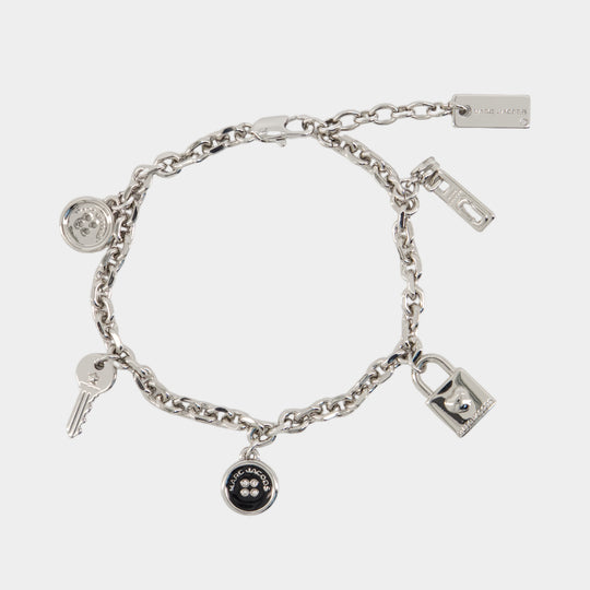 Bracelet Button Charm - Marc Jacobs - Métal - Argenté