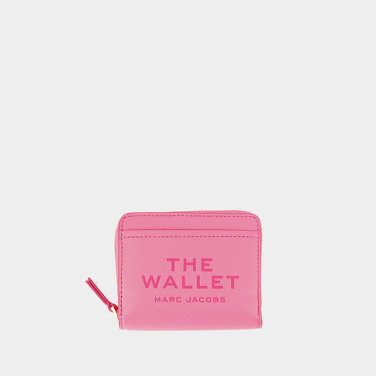 Portefeuille The Mini Compact - Marc Jacobs - Cuir - Rose