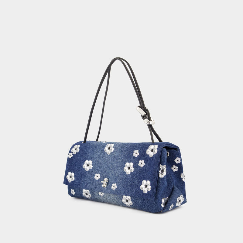 Sac Porté Épaule The Large Dual - Marc Jacobs - Coton - Bleu