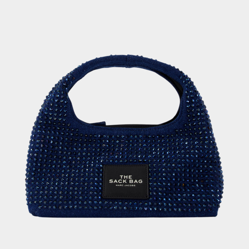 Sac À Main The Mini Sack - Marc Jacobs - Coton - Bleu
