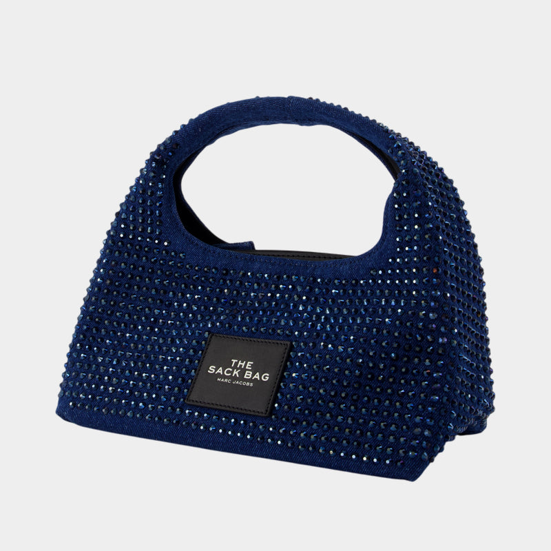 Sac À Main The Mini Sack - Marc Jacobs - Coton - Bleu