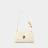 Sac Porté Épaule The Mini Dual Chain - Marc Jacobs - Cuir - Blanc