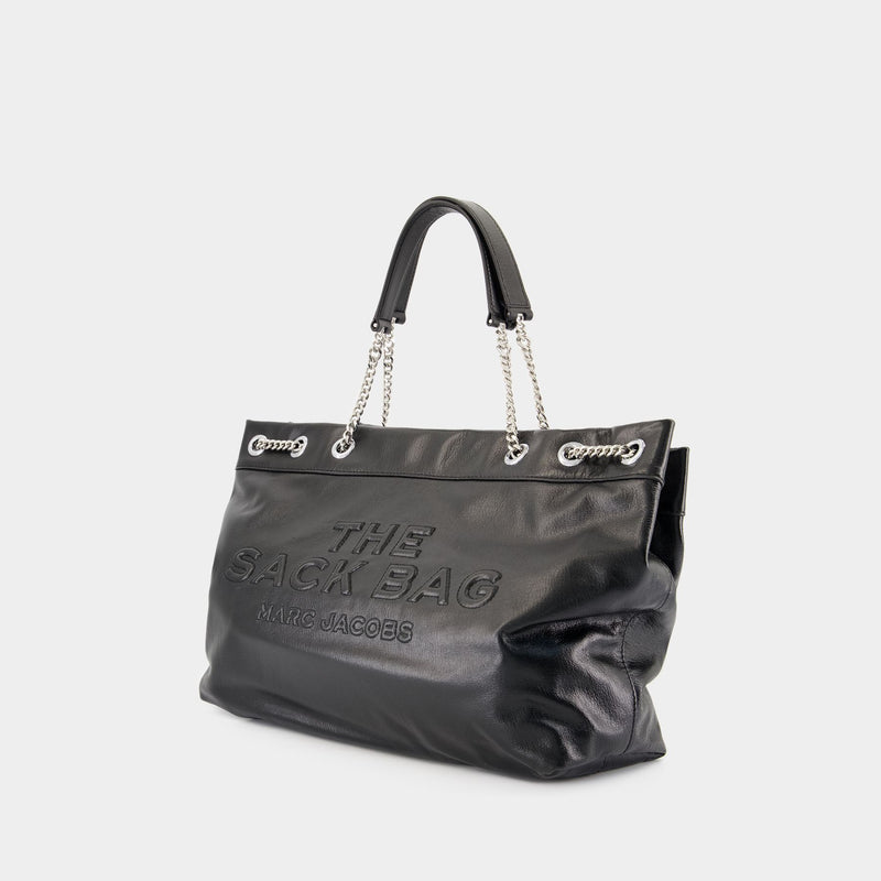 Sac Porté Épaule The Chain Sack - Marc Jacobs - Cuir - Noir