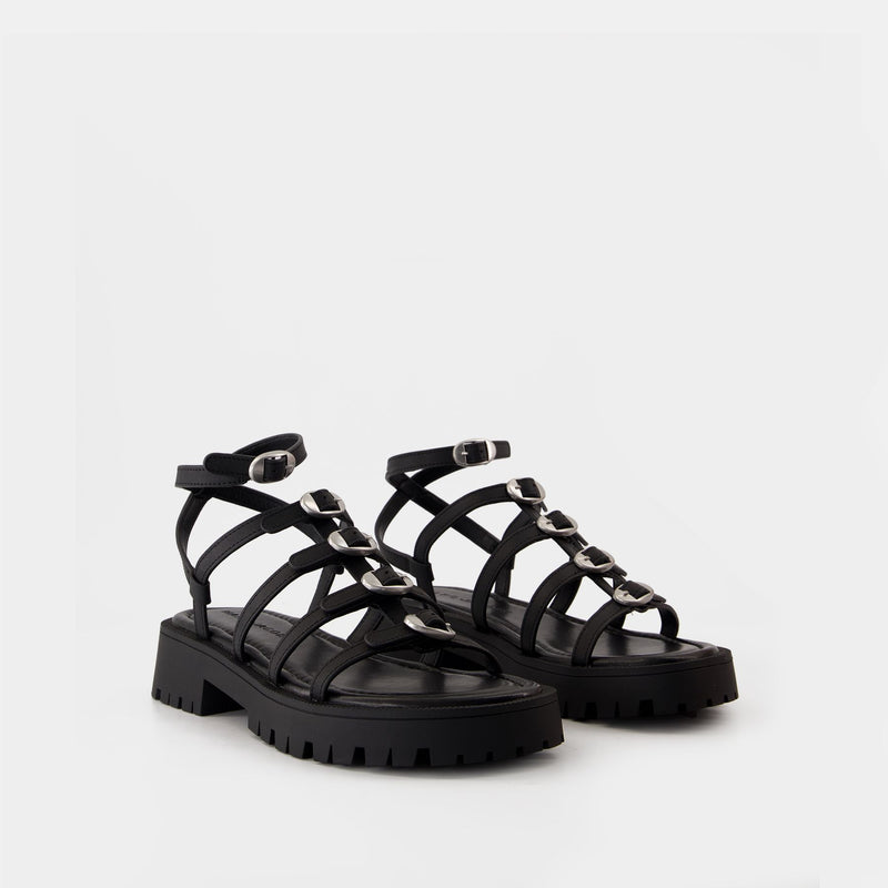 Sandales The Kiki Gladiator - Marc Jacobs - Cuir - Noir