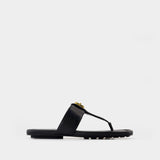 Sandales The Dual T - Marc Jacobs - Cuir - Noir