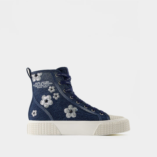 Sneakers The High Top - Marc Jacobs - Coton - Bleu