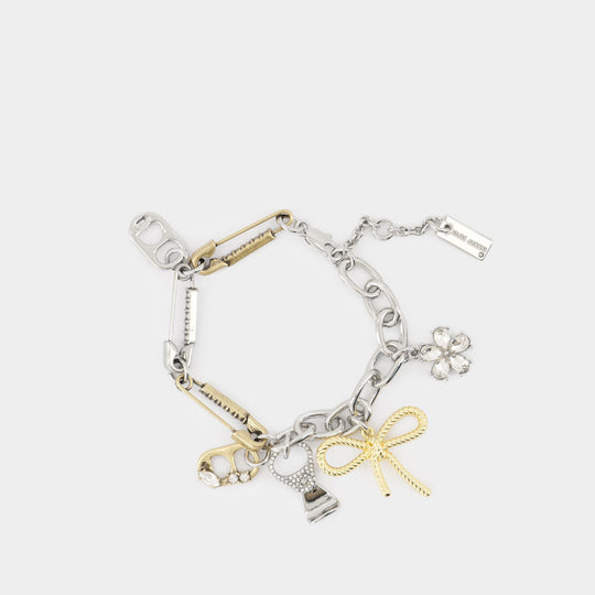 Bracelet Grunge Glam Charm - Marc Jacobs - Métal - Argenté