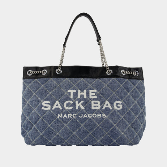 Sac Porté Épaule The Large Chain Sack - Marc Jacobs - Coton - Bleu