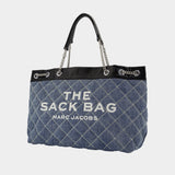 Sac Porté Épaule The Large Chain Sack - Marc Jacobs - Coton - Bleu