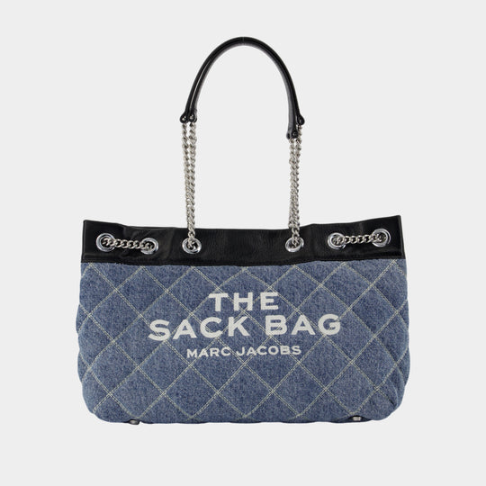 Sac Porté Épaule The Chain Sack - Marc Jacobs - Coton - Bleu