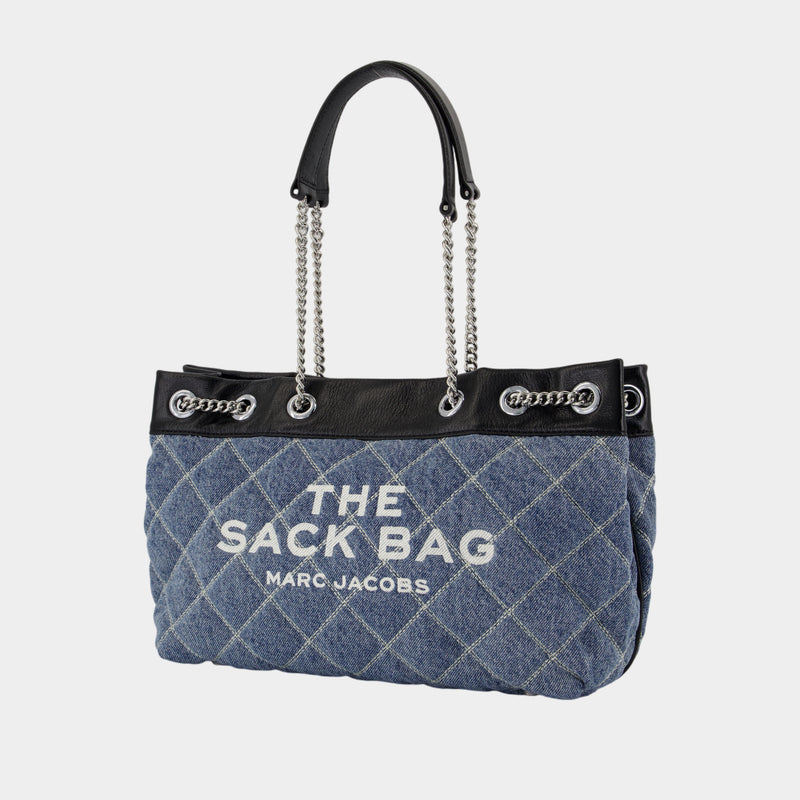 Sac Porté Épaule The Chain Sack - Marc Jacobs - Coton - Bleu