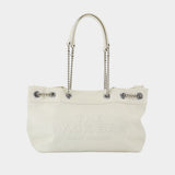 Sac Porté Épaule The Chain Sack - Marc Jacobs - Cuir - Blanc