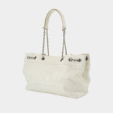 Sac Porté Épaule The Chain Sack - Marc Jacobs - Cuir - Blanc
