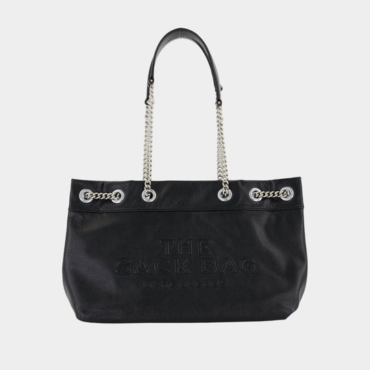 Sac Porté Épaule The Chain Sack - Marc Jacobs - Cuir - Noir