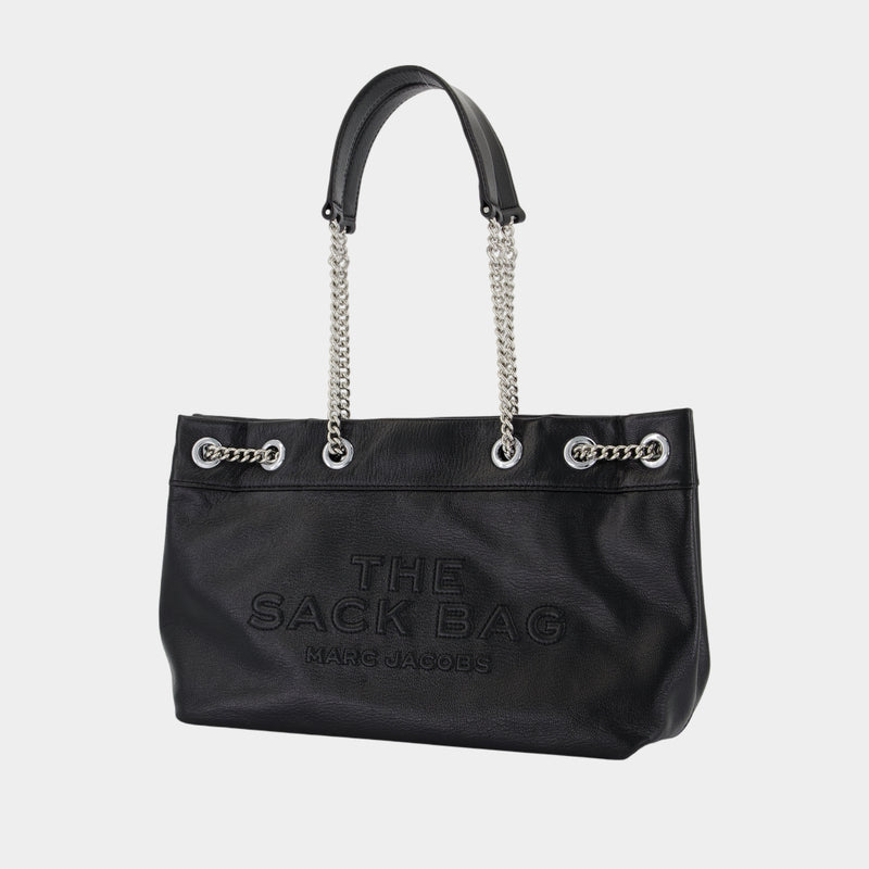 Sac Porté Épaule The Chain Sack - Marc Jacobs - Cuir - Noir