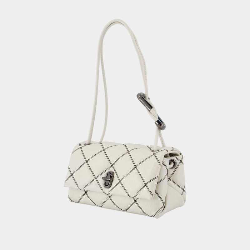 Sac À Main The Mini Dual - Marc Jacobs - Cuir - Blanc