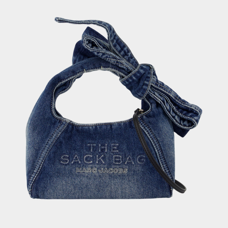 Sac À Main The Mini Sack - Marc Jacobs - Coton - Bleu