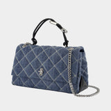 Sac Porté Épaule The Dual Chain - Marc Jacobs - Coton - Bleu