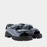 Sandales - Marc Jacobs - Coton - Bleu