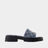 Sandales The Lug Sole - Marc Jacobs - Coton - Bleu