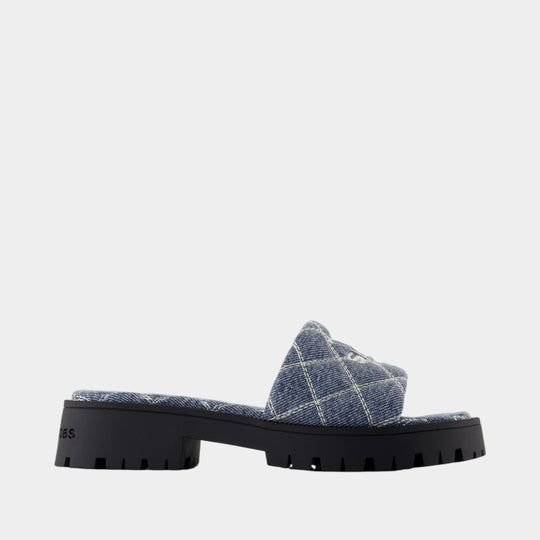 Sandales The Lug Sole - Marc Jacobs - Coton - Bleu