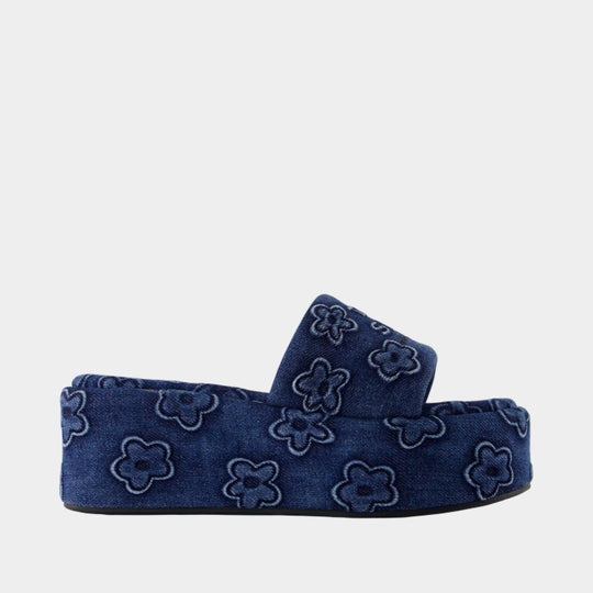 Sandales The Platform - Marc Jacobs - Coton - Bleu