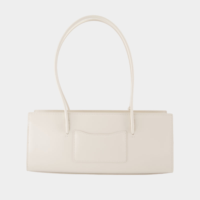 Sac Porté Épaule The Mirror Satchel - Marc Jacobs - Cuir - Blanc