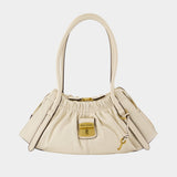 Sac Porté Épaule The Satchel - Marc Jacobs - Cuir - Ivoire